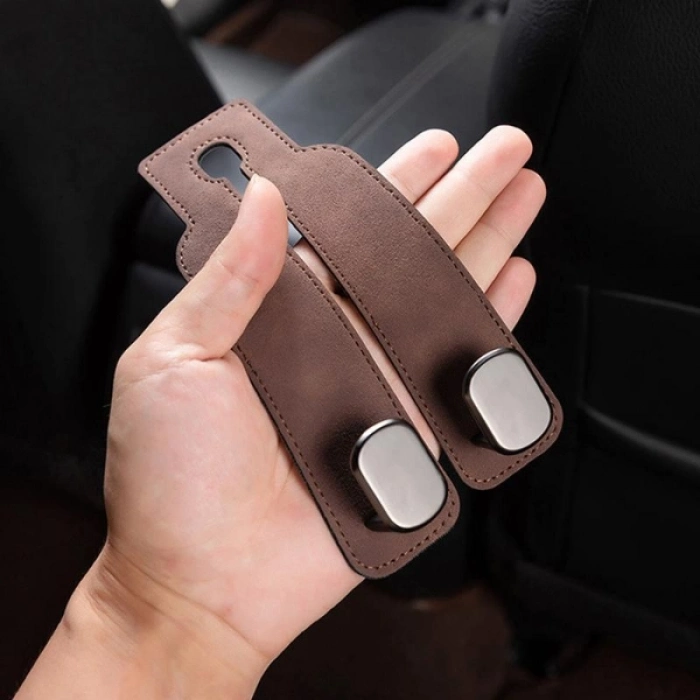 #KoltukAskısı Suni Deri Metal Mıknatıslı Kancalı 360 Derece Dönebilen Organizer Şık Araç Koltuk Askısı