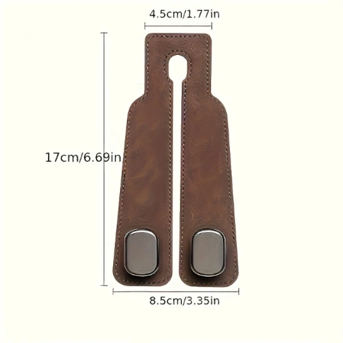 #KoltukAskısı Suni Deri Metal Mıknatıslı Kancalı 360 Derece Dönebilen Organizer Şık Araç Koltuk Askısı