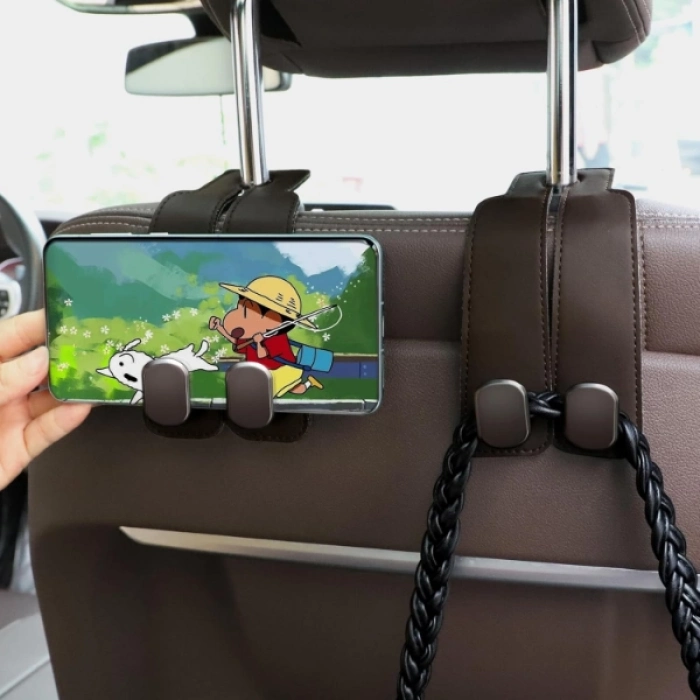 #KoltukAskısı Suni Deri Metal Mıknatıslı Kancalı 360 Derece Dönebilen Organizer Şık Araç Koltuk Askısı
