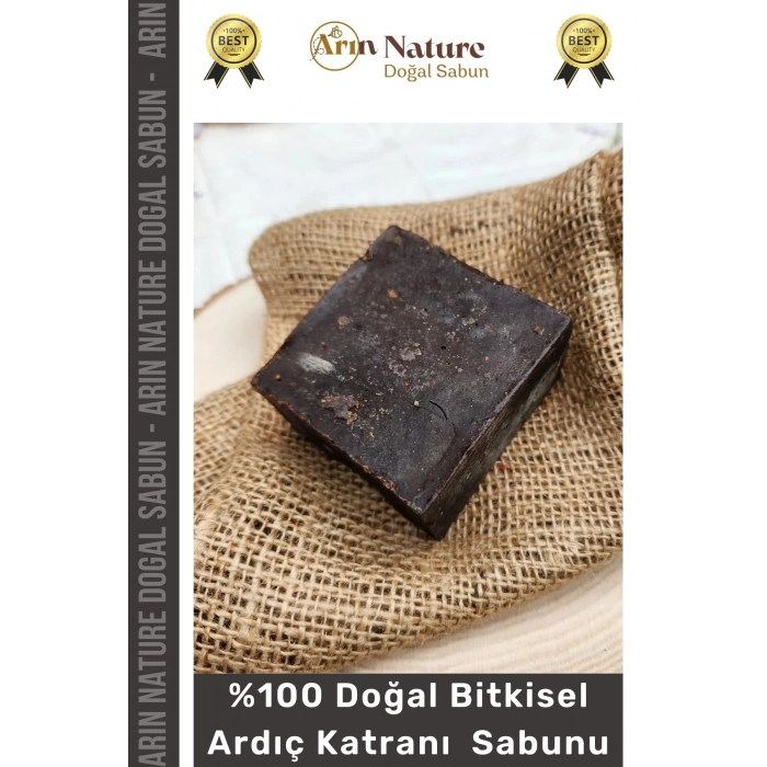 #ardıçkatranı Güzel Kokulu El Yüz Saç Vücut Orijinal Bitkisel Ardıç Katranı Sabunu 120g - 5 Adet