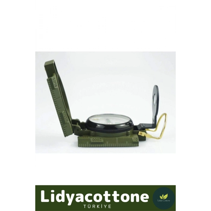 Askeri Profesyonel Pusula Büyüteçli Döner Göstergeli Tel Kılavuzlu Metal Dayanıklı Kasa