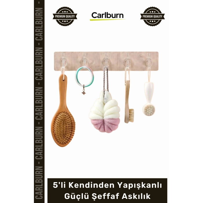 #Askılık Banyo Mutfak Kapı Arkası Duvar Askı Seti 5li Kendinden Yapışkanlı Güçlü Şeffaf Askılık