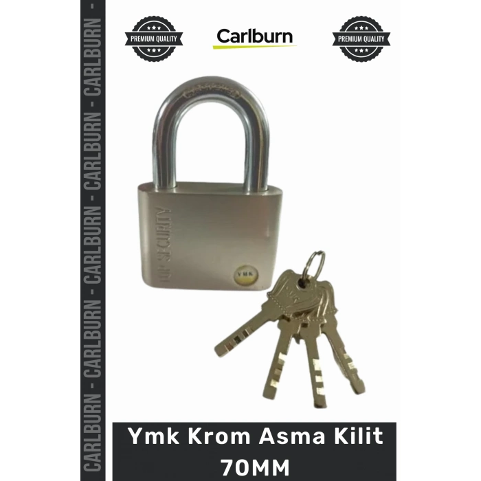 #AsmaKilit Sertleştirilmiş Çelik Kanca Disk Mekanizma Katı Metal Silindir Ymk Krom Asma Kilit 70MM