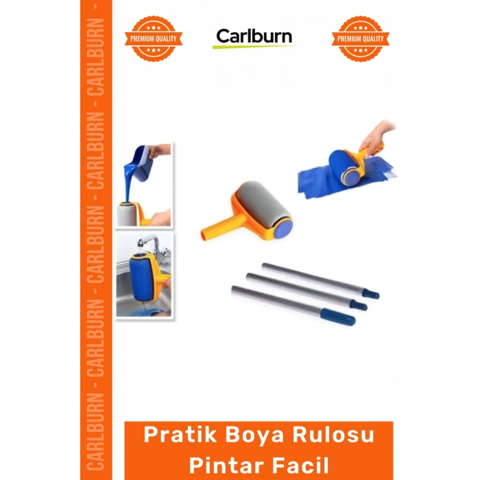#Badana Profesyonel Damlatmaz Hazneli Kolay Duvar Boyama Seti Pratik Boya Rulosu Pintar Facil