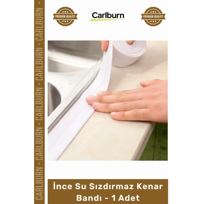 #Bant Mutfak Banyo Lavabo Ocak Kenarı Kendinden Yapışkanlı Esnek İnce Su Sızdırmaz Kenar Bandı - 1 Adet