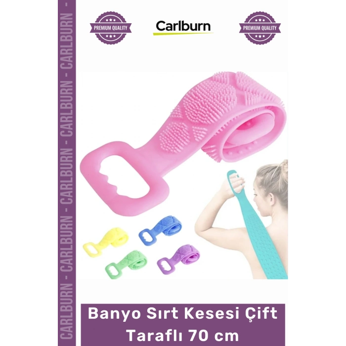 #BanyoKesesi Silikon Esnek Sağlıklı Masaj Etkili Kir Temizleyici Banyo Sırt Kesesi Çift Taraflı 70 cm