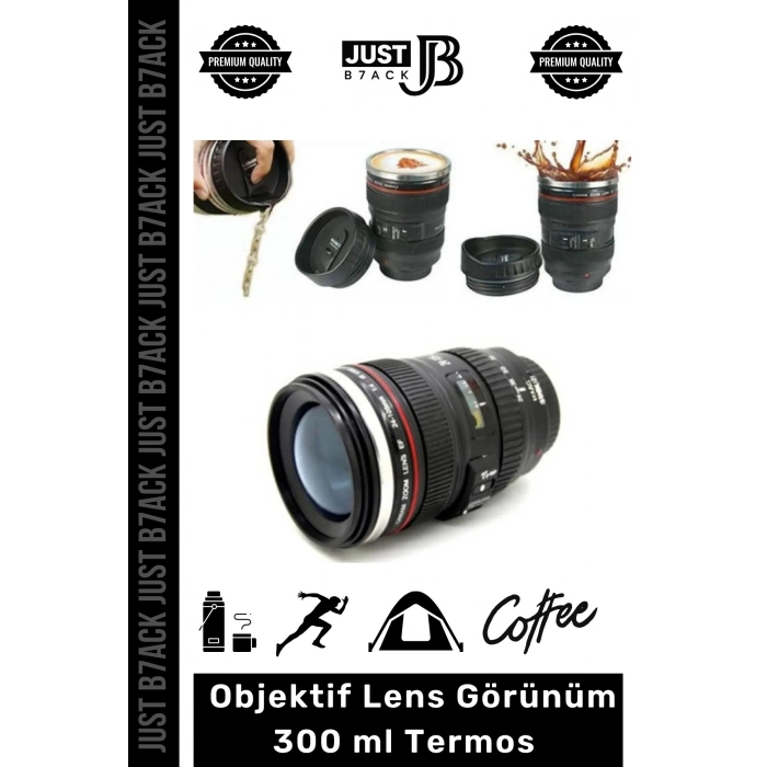 #Bardak Objektif Lens Görünüm Çelik Kahve Çay Hediye Sevgili Paslanmaz Çelik Termos Mug Bardak 300ml