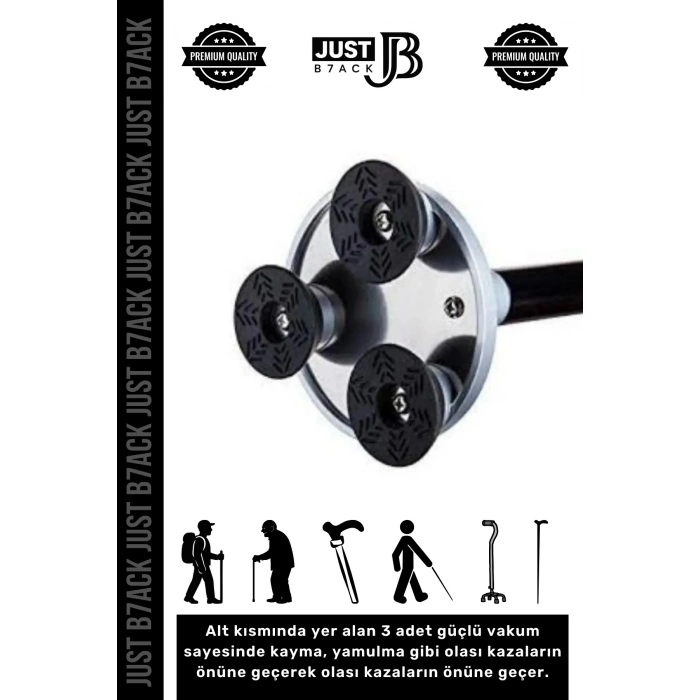 #Baston Led Işıklı Katlanabilir Kolay Açılıp Kapanan Fonksiyonlu Led Işıklı Fenerli Yürüyüş Bastonu