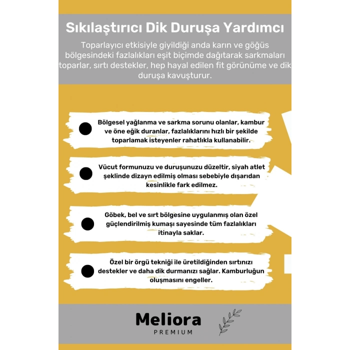 Bel Göğüs Göbek Jinekomasti Toparlayıcı Erkek Extra Göbek Sıkılaştırıcı Siyah Korse Atlet