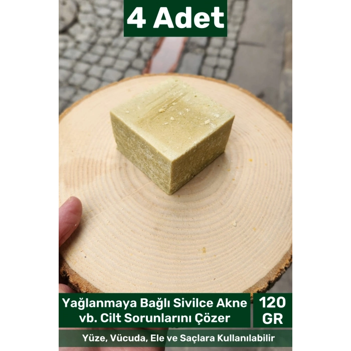 #bitkiselsabun %100 Doğal Güzel Kokulu El Yüz Saç Vücut Orijinal Bitkisel Defne Sabun 120g - 4 Adet