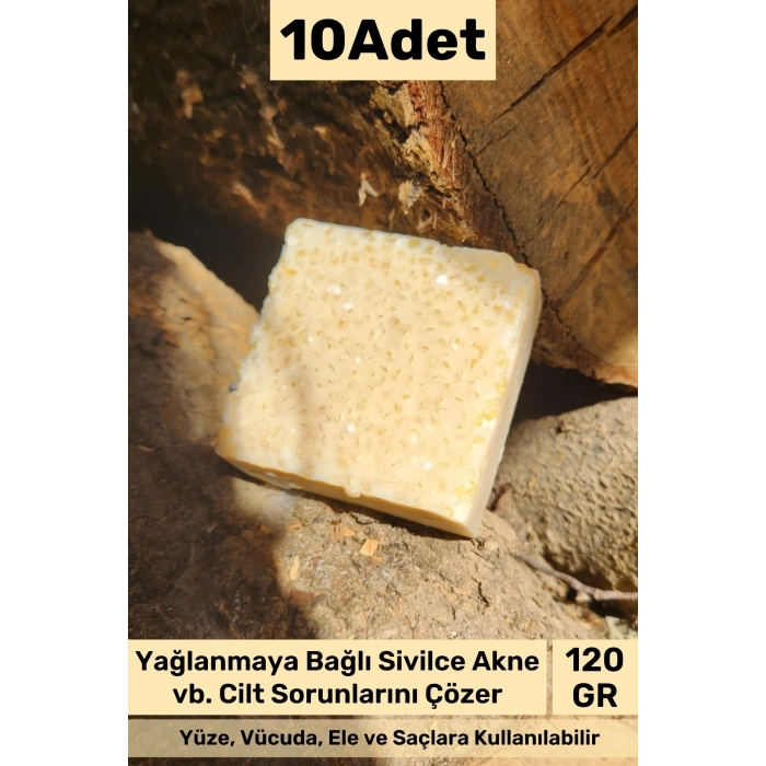 #bitkiselsabun %100 Doğal Güzel Kokulu El Yüz Saç Vücut Orijinal Bitkisel Pirinç Sabun 120g -10 Adet