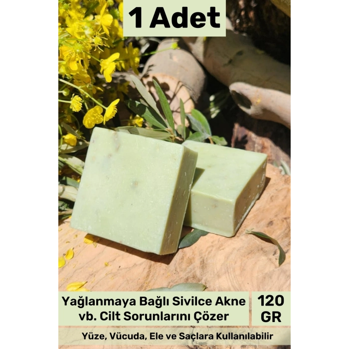 #bitkiselsabun Doğal Güzel Kokulu El Yüz Saç Vücut Orijinal Bitkisel Çay Ağacı Sabunu 120g - 1 Adet