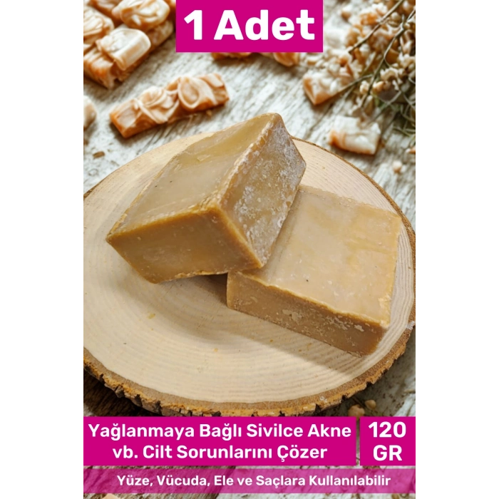 #bitkiselsabun Güzel Kokulu El Yüz Saç Vücut Orijinal Bitkisel %100 Zeytinyağlı Sabun 120g - 1 Adet