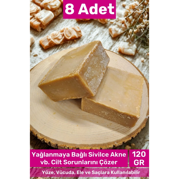 #bitkiselsabun Güzel Kokulu El Yüz Saç Vücut Orijinal Bitkisel %100 Zeytinyağlı Sabun 120g - 8 Adet