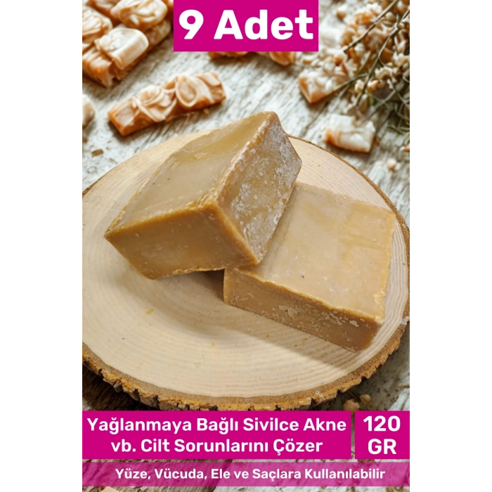 #bitkiselsabun Güzel Kokulu El Yüz Saç Vücut Orijinal Bitkisel %100 Zeytinyağlı Sabun 120g - 9 Adet