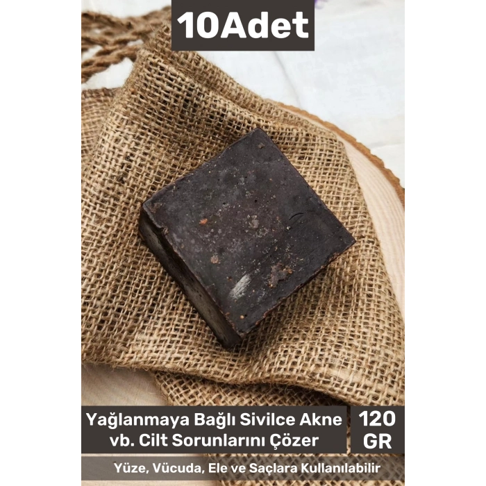 #bitkiselsabun Güzel Kokulu El Yüz Saç Vücut Orijinal Bitkisel Ardıç Katranı Sabunu 120g - 10 Adet