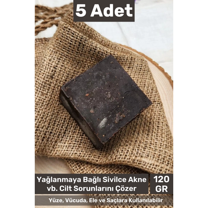 #bitkiselsabun Güzel Kokulu El Yüz Saç Vücut Orijinal Bitkisel Ardıç Katranı Sabunu 120g - 5 Adet