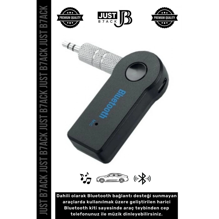 #BluetoothAux 4 Saat Bataryalı Uyku Mod Usb Şarjlı Bluetooth 3.0 Aux Müzik Alıcısı Telefon Araç Kiti