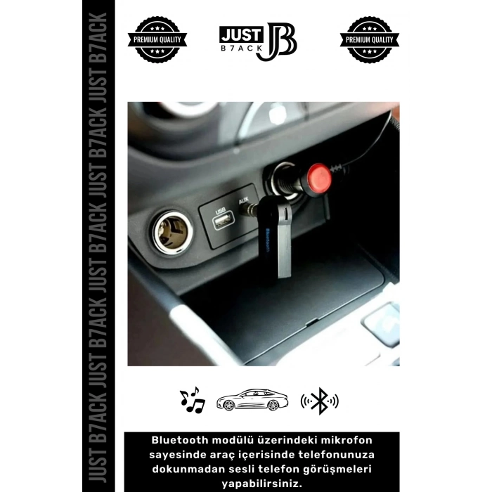 #BluetoothAux 4 Saat Bataryalı Uyku Mod Usb Şarjlı Bluetooth 3.0 Aux Müzik Alıcısı Telefon Araç Kiti