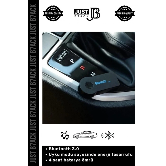 #BluetoothAux 4 Saat Bataryalı Uyku Mod Usb Şarjlı Bluetooth 3.0 Aux Müzik Alıcısı Telefon Araç Kiti