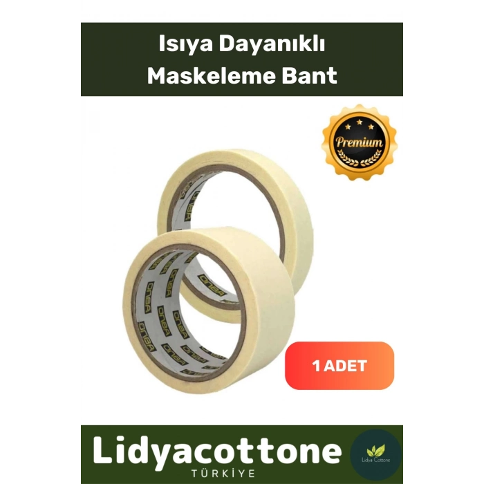 Boya Badana Bandı Isıya Dayanıklı Krep Kağıt Kolay Sökülebilen Kağıt 25mt