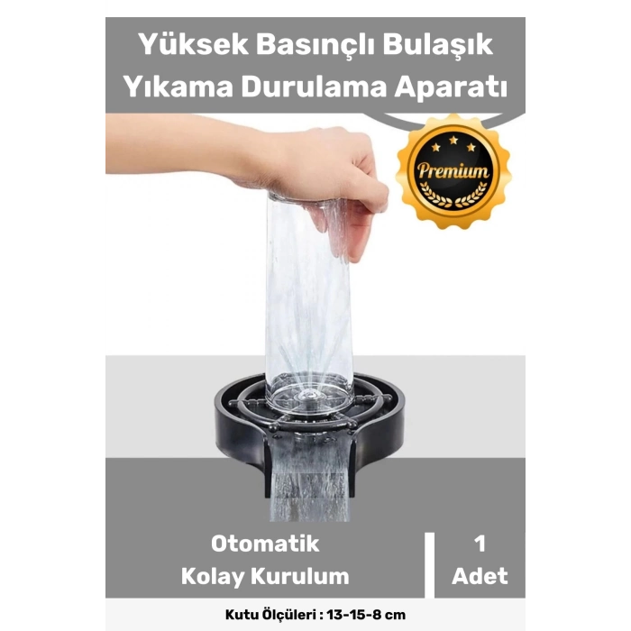 Bulaşık Durulama Bardak Yıkama Aparatı Mutfak Lavaboları İçin Hızlı Kupa Durulama