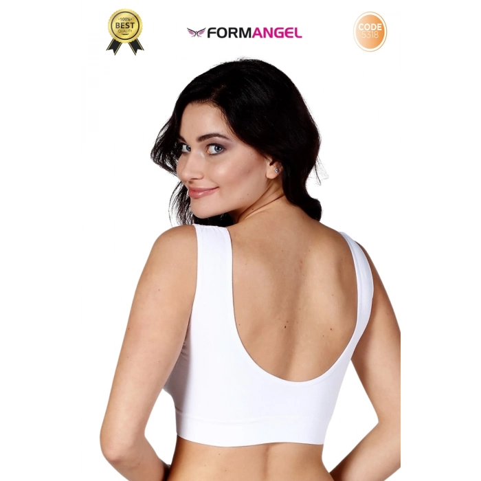 #Büstiyer Dikişsiz Seamless Kadın Esnek Yumuşak Kumaş Kalın Askılı Pedsiz Spor Büstiyer - 4 Adet