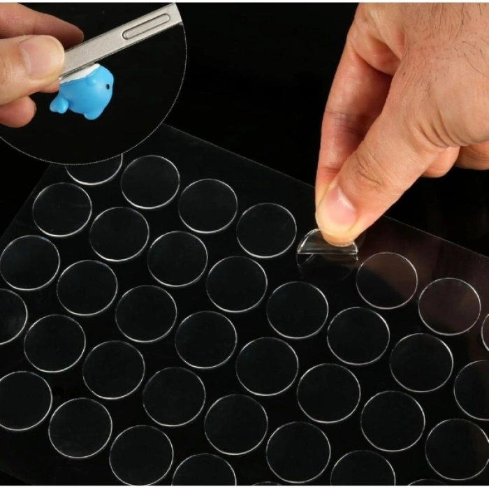 #MontajMacunu Güçlü Çift Taraflı Şeffaf Nano Adsorpsiyon Teknoloji Tak-Çıkar 40 Adet Montaj Macunu