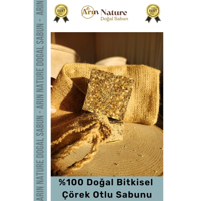 #çörekotlu Doğal Güzel Kokulu El Yüz Saç Vücut Orijinal Bitkisel Çörek Otlu Sabunu 120g - 1 Adet