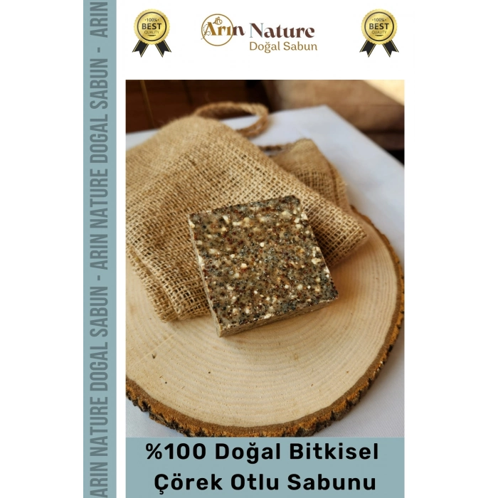 #çörekotlu Doğal Güzel Kokulu El Yüz Saç Vücut Orijinal Bitkisel Çörek Otlu Sabunu 120g - 2 Adet