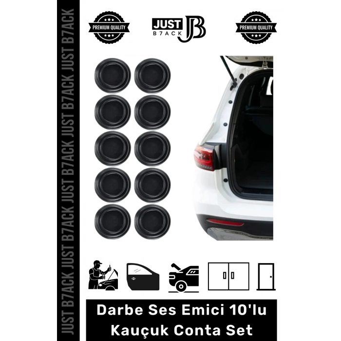 #DarbeEmici Kaliteli Yapışkanlı Araba Kaput Araç Bagaj Kapısı Darbe Ses Emici 10lu Kauçuk Conta Set