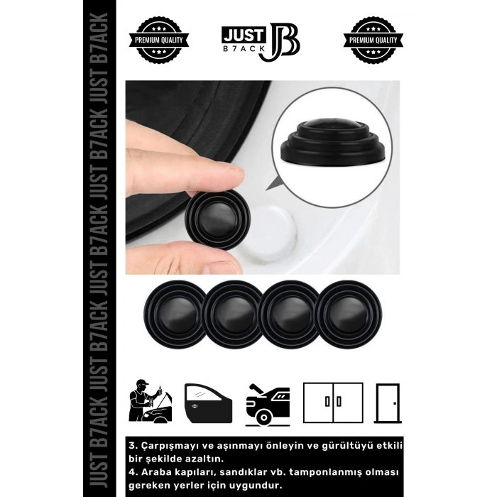 #DarbeEmici Kaliteli Yapışkanlı Araba Kaput Araç Bagaj Kapısı Darbe Ses Emici 40lı Kauçuk Conta Set