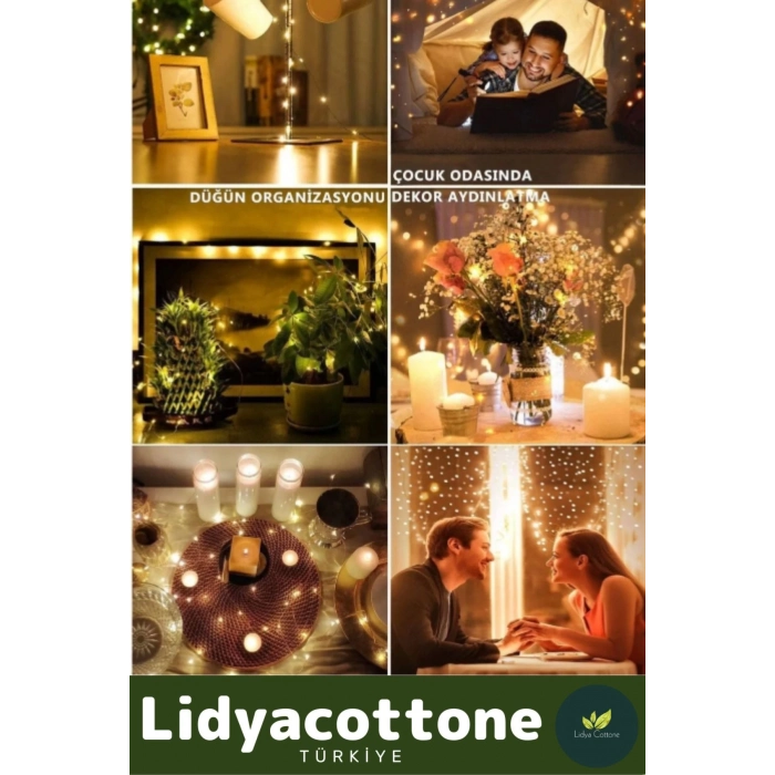 Özel Üretim Pedi Led Işıklandırma Dekoratif Aydınlatma Yeni Yıl Yılbaşı Çam Ağacı Ev Süsleme 5 Metre