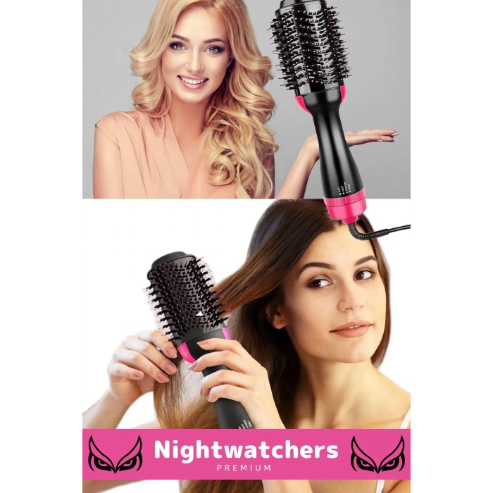 Deluxe 4 Vitesli Çok Kademeli 1200w Elektrik Hava Üflemeli 2.5m Kablolu Saç Düzleştirici Fön Tarağı