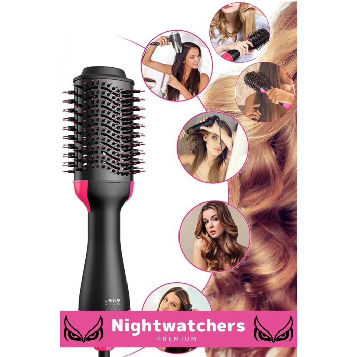 Deluxe 4 Vitesli Çok Kademeli 1200w Elektrik Hava Üflemeli 2.5m Kablolu Saç Düzleştirici Fön Tarağı