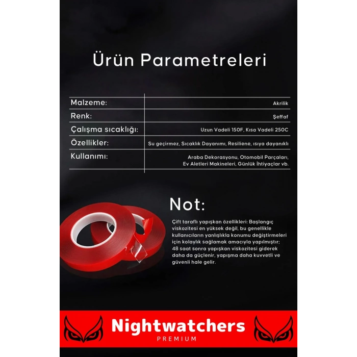 Deluxe Ekstra Güçlü Çok Amaçlı Çift Taraflı Tamir Cam Mekan Montaj 2mt Silikon Şeffaf Bant 5 Adet