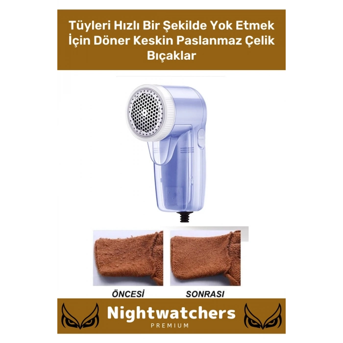 Deluxe Şarjlı Kablolu Tiftik Kazak Tüy Toz Takım Elbise Halı Otomatik Mavi Tüy Temizleme Makinesi