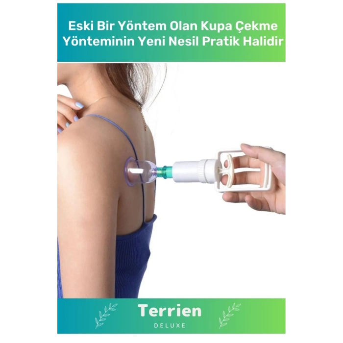 Deluxe Seri 12 Parça Vakumlu Pompa Hediyeli Masaj Etkili Hacamat Kupa Çekme Seti