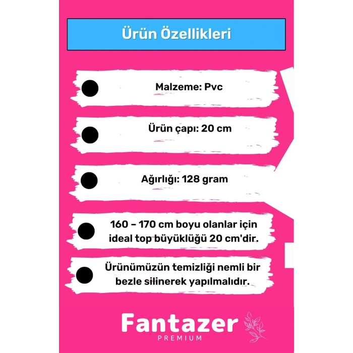 Deluxe Serisi Dayanıklı Yüksek Kalite Mini Gymball 20cm Pembe Pilates Topu Şişirme Pompa