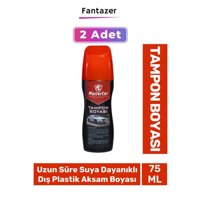 Deluxe Uzun Süre Suya Dayanıklı Eskimiş Kauçuk Yüzey Dış Plastik Aksam Siyah Tampon Boyası 2 Adet