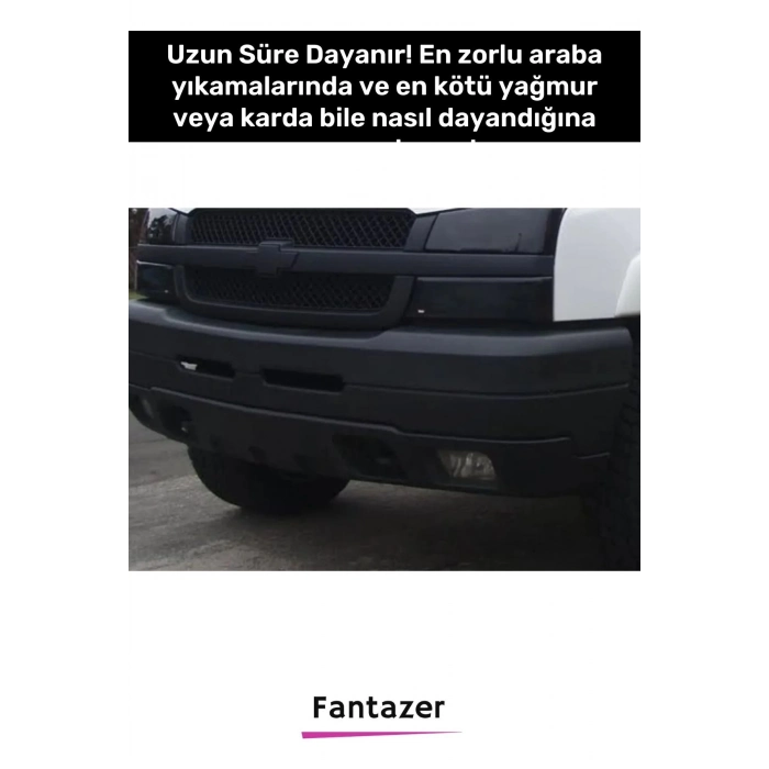 Deluxe Uzun Süre Suya Dayanıklı Eskimiş Kauçuk Yüzey Dış Plastik Aksam Siyah Tampon Boyası 2 Adet