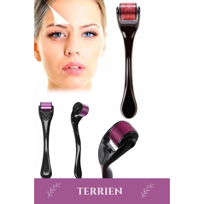 Derma Roller Titanyum Uçlu 540 İğneli Cilt Bakım Vücut Yenileme Masaj Aleti 0,50 mm