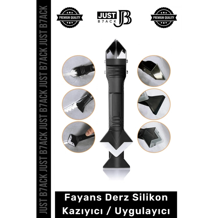 #DerzKazıyıcı Mutfak Banyo Fayans Derz Dolgu Silikon Kazıyıcı Sıyırıcı Uygulayıcı 3ü 1 Arada Bıçak
