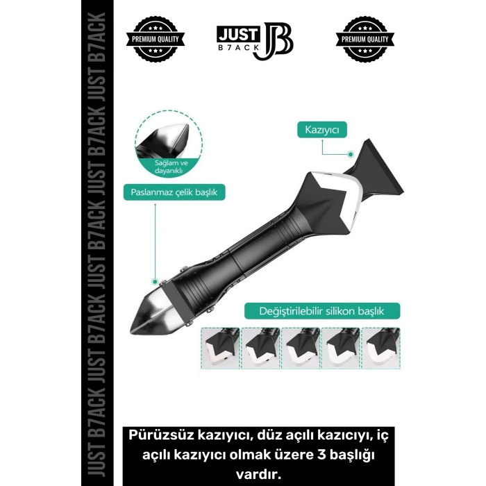 #DerzKazıyıcı Mutfak Banyo Fayans Derz Dolgu Silikon Kazıyıcı Sıyırıcı Uygulayıcı 3ü 1 Arada Bıçak