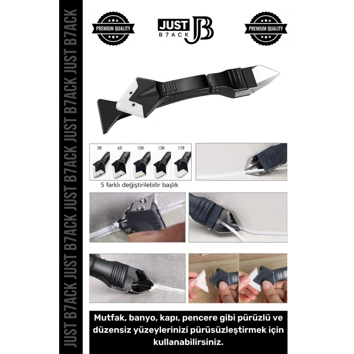 #DerzKazıyıcı Mutfak Banyo Fayans Derz Dolgu Silikon Kazıyıcı Sıyırıcı Uygulayıcı 3ü 1 Arada Bıçak