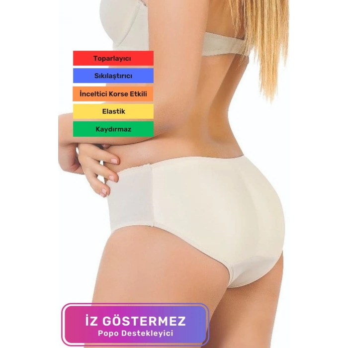 Özel Üretim Kaymaz Kadın Dikleştirici Toparlayıcı Rahat Şekillendirici İz Göstermez Popo Destekleyici Korse