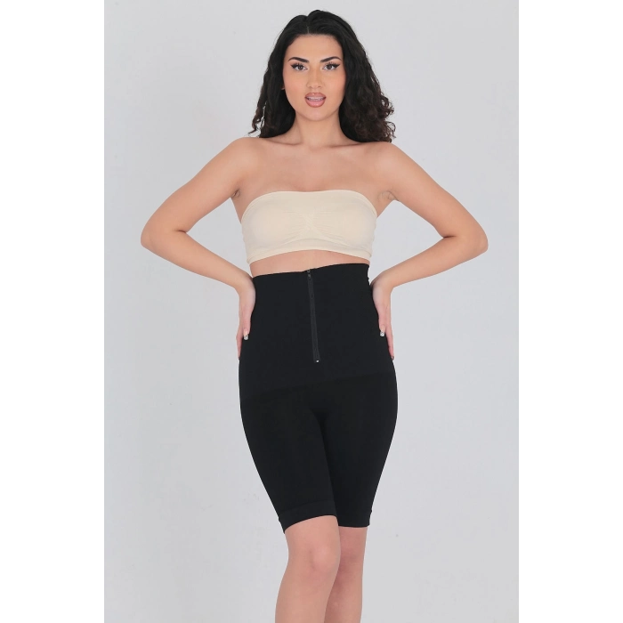 Doğum Sonrası Şekillendirici İz Göstermeyen Sıkılaştırıcı Kadın Fermuarlı Toparlayıcı Klasik Korse