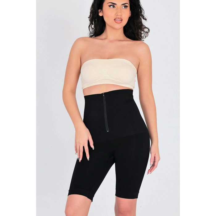 Doğum Sonrası Şekillendirici İz Göstermeyen Sıkılaştırıcı Kadın Fermuarlı Toparlayıcı Klasik Korse