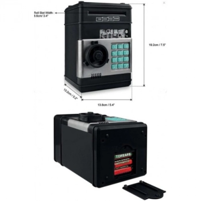 Tasarruf Eğitim Güvenli Bankamatik Tarzı Kumbara Sistem Elektronik Şifreli Kasa Otomatik ATM Kumbara