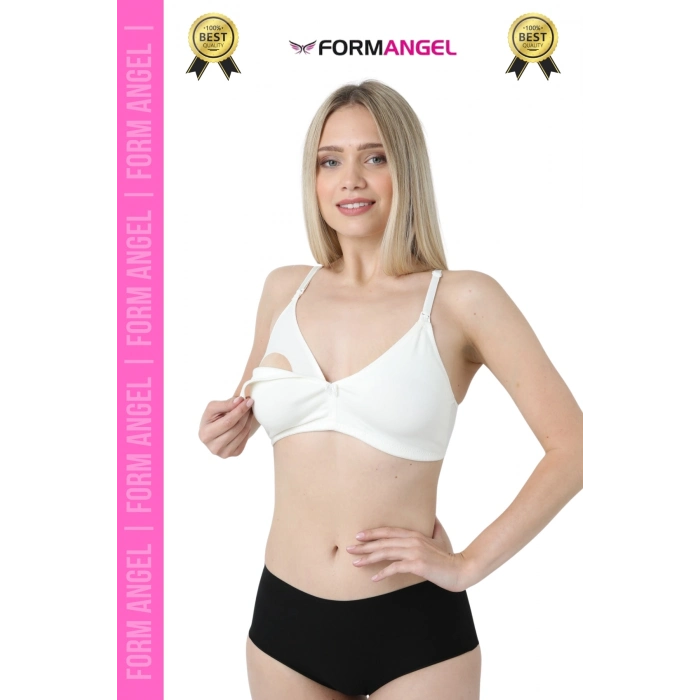 #EmzirmeSütyeni Klipsli Desteksiz Balensiz Hamile Lohusa Esnek Yumuşak Emzirme Sütyeni - 2 Adet